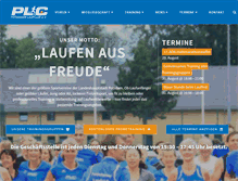 Tablet Screenshot of potsdamer-laufclub.de